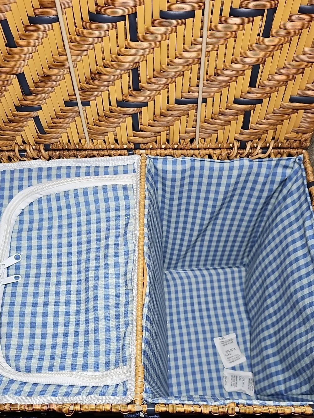 Woven Picnic Basket Light Brown - Hearth & Hand Magnolia